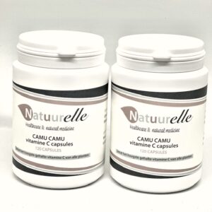 Raw Organic Camu Camu 120 Capsules 1+1 gratis (donkere kleur)