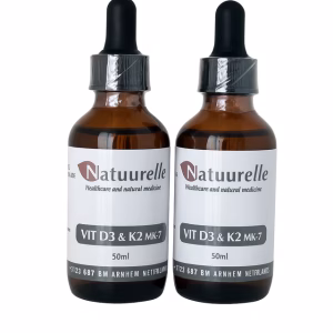 Voordeelset 2 x Vitamine D3 en K2 50 ml (olijfolie) 2+2 gratis