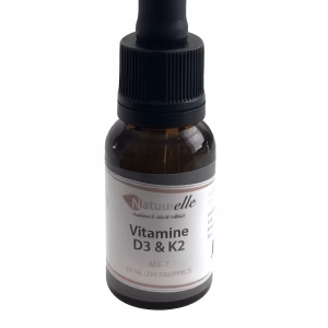 Vitamine D3 en K2 15 ml (op basis van olijfolie) 1+1 Gratis