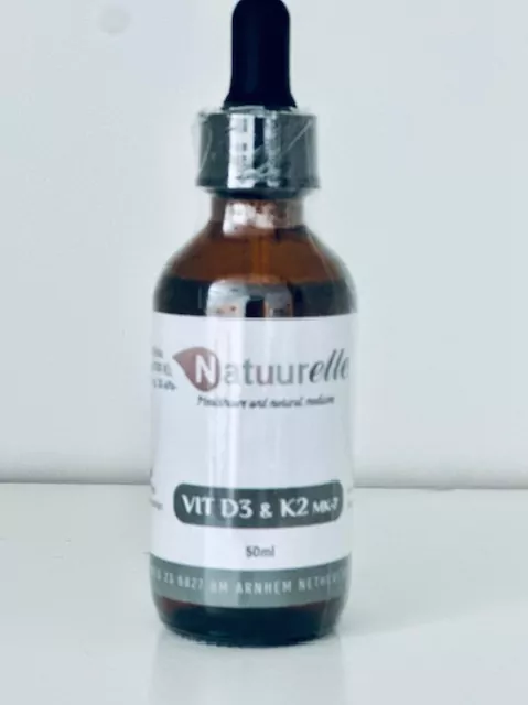 Groot verpakking Vitamine D3 en K2 50 ml